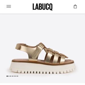 Labucq Gold Sandals
